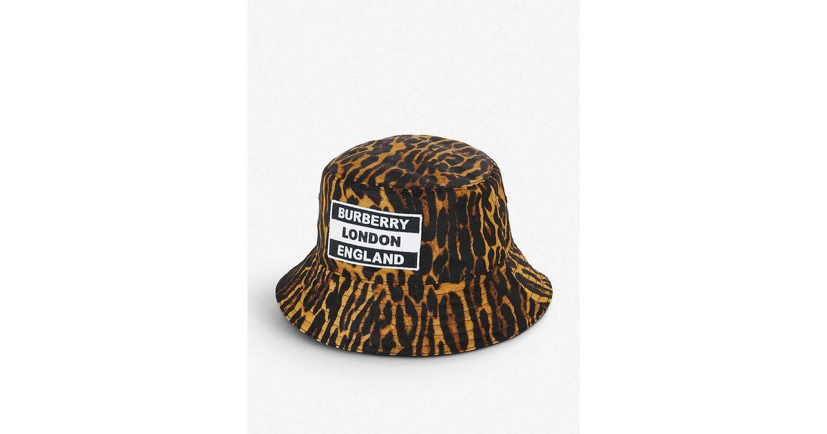 burberry leopard hat