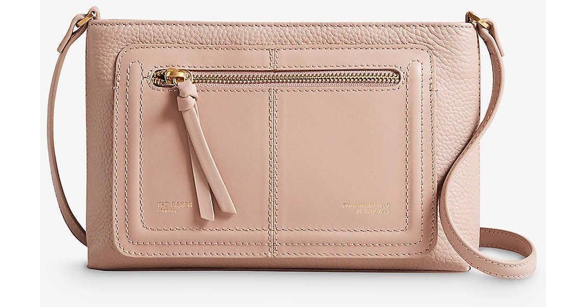 Ted Baker Nishu Leather Crossbody Bag in Pink Lyst UK