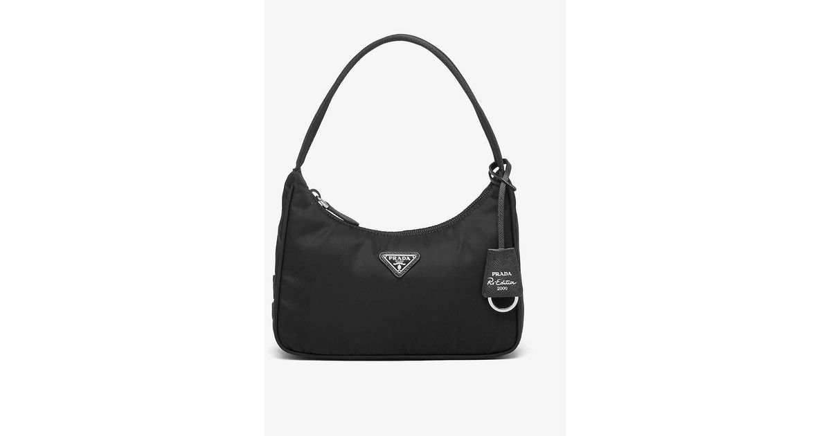 Rare Prada Continuation Re-Edition 2000 Tessuto Mini Bag White Black