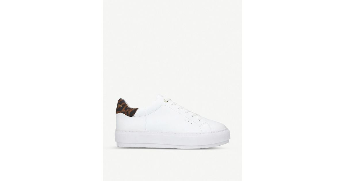 Kurt geiger cheap leopard print trainers