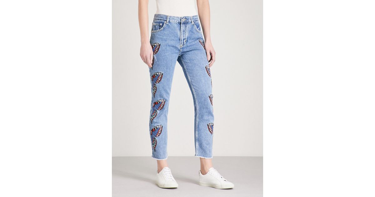 Maje Denim Papillon Butterfly 
