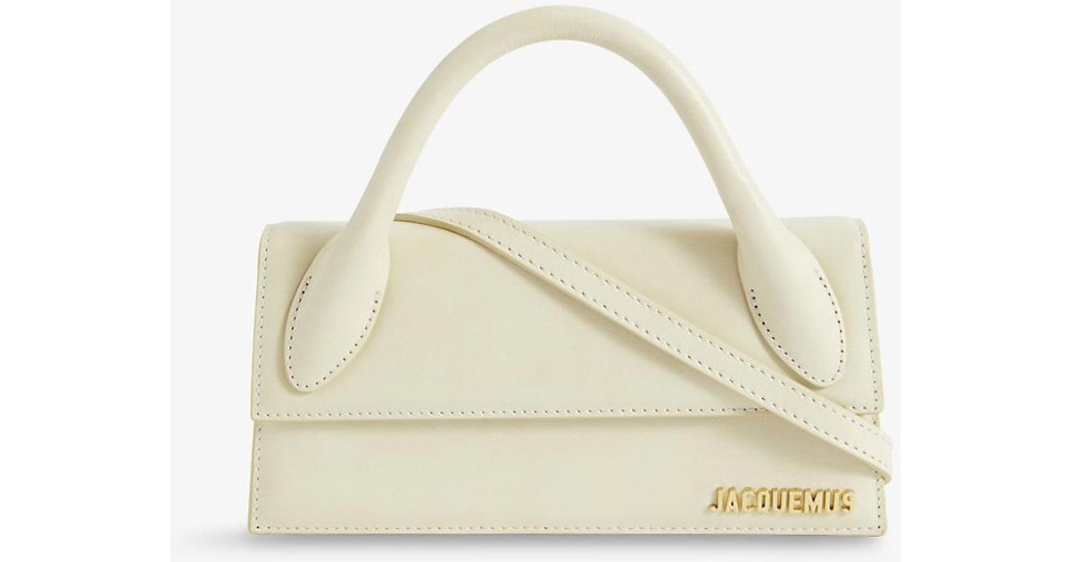 Jacquemus Le Chiquito Long Leather Crossbody Bag in White Lyst UK