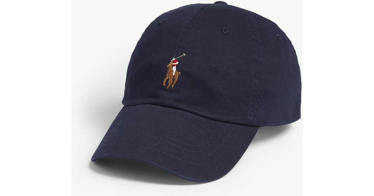 Polo Ralph Lauren Pony Cotton Baseball Cap in Blue for Men | Lyst