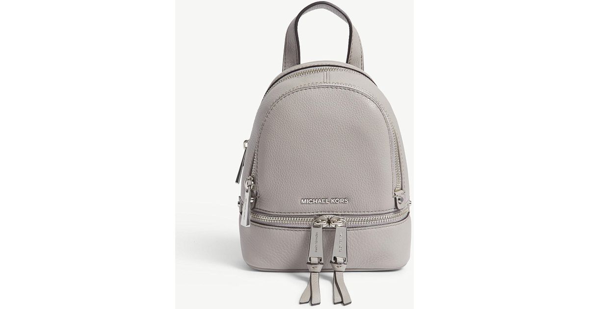 michael kors pearl grey backpack