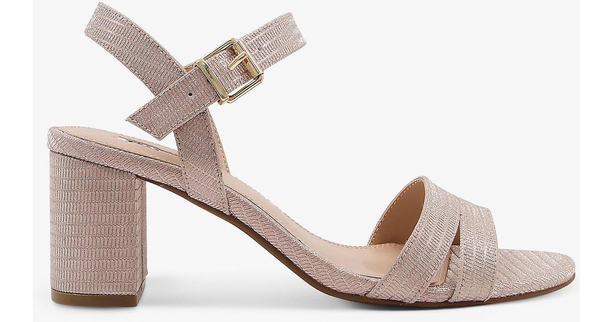 DUNE LADIES MAIA - Jewelled Block Heel Sandal - fuschia | Dune Shoes Online | Heels, Patent 