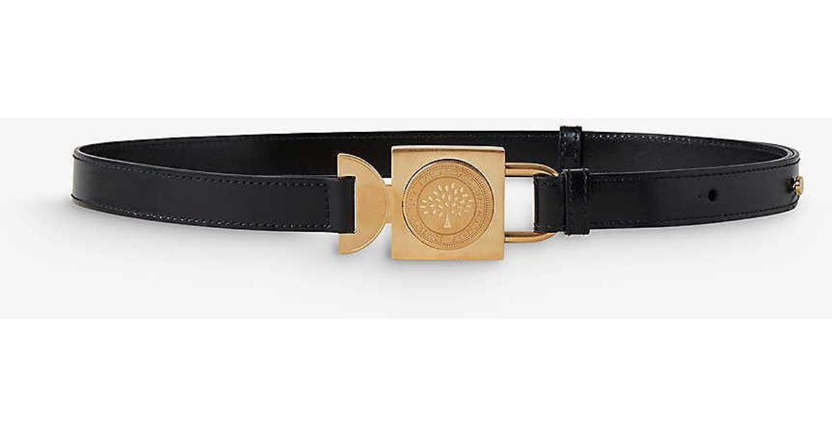 Mulberry White X Axel Arigato Brand plaque Leather Belt