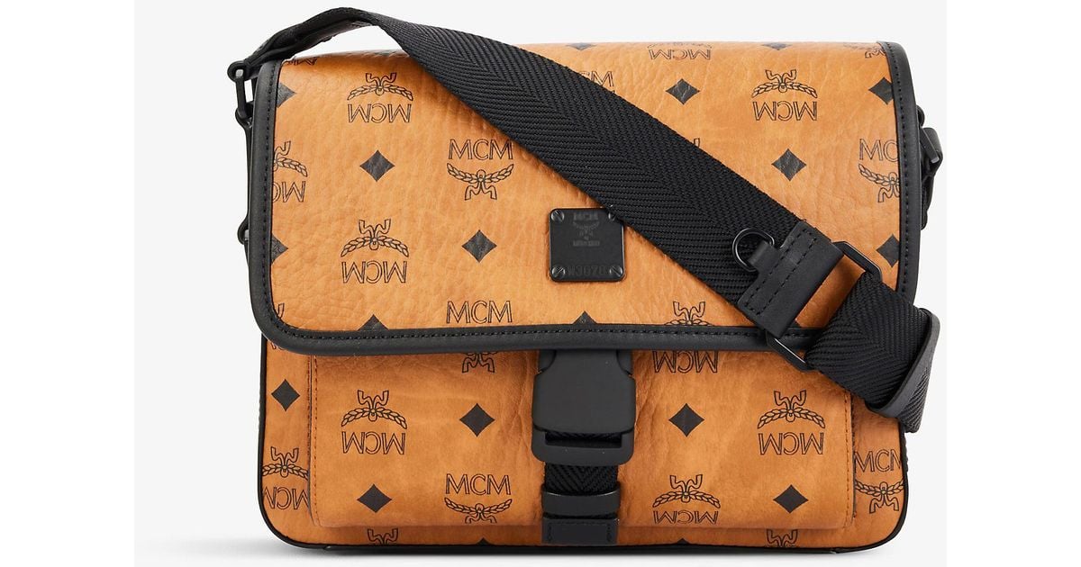 MCM Klassik Coatedcanvas And Leather Crossbody Bag for Men Lyst UK