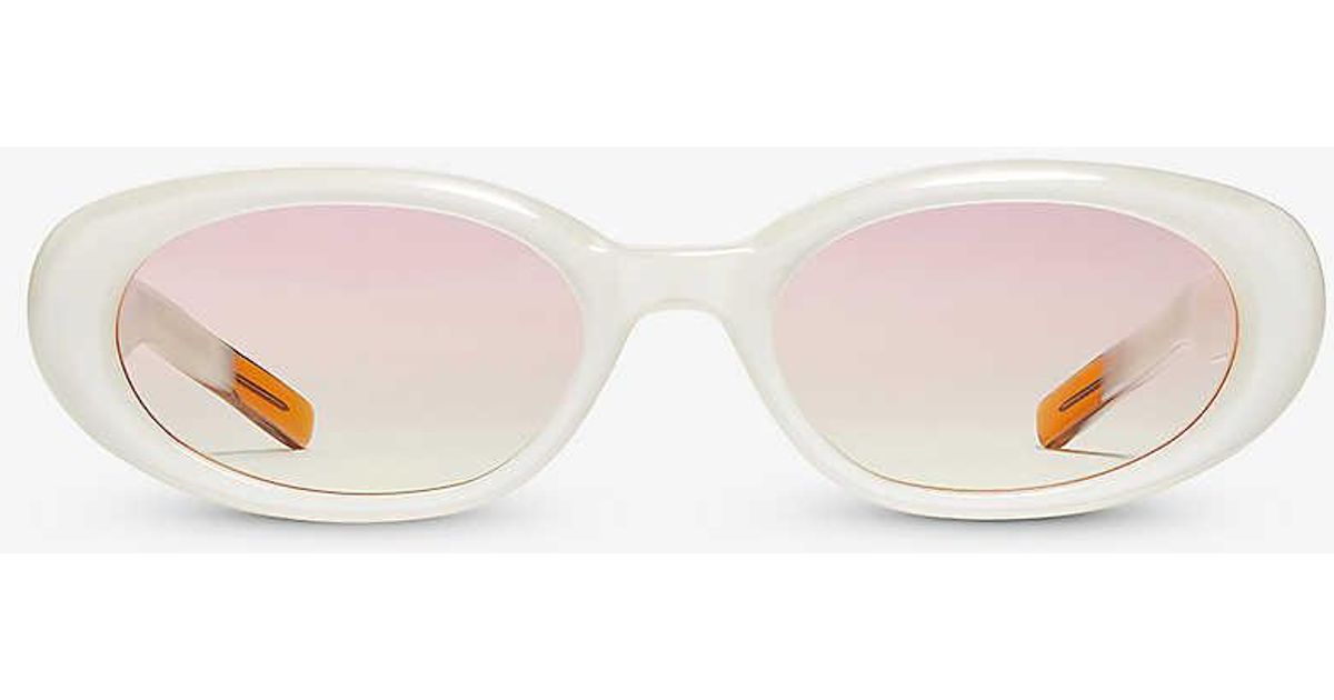 Gentle Monster Bandoneon S Wc6 Ovalframe Acetate Sunglasses Lyst UK