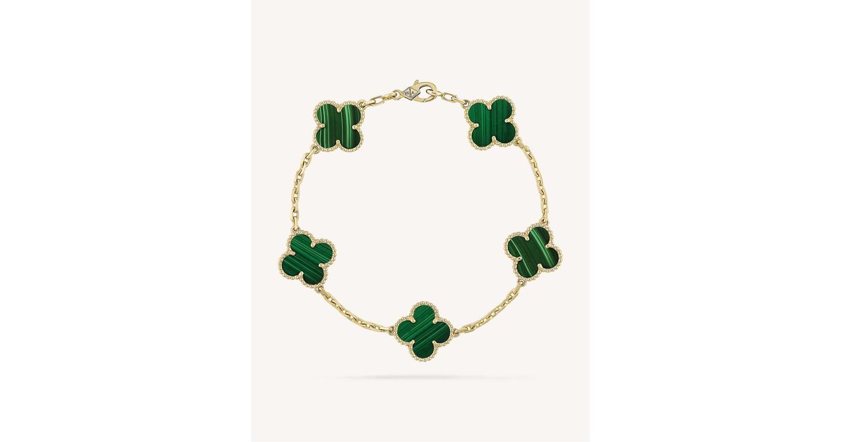 Van cleef alhambra green best sale bracelet