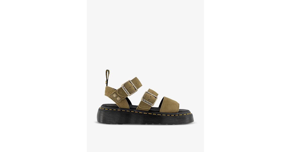 Dr martens gryphon sandals brown hot sale