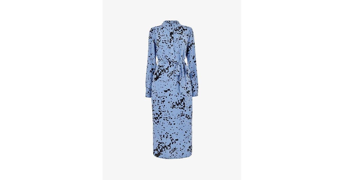 midi summer dresses Linen Blend Shirt Dress – Neutral Dress M IN STOCK | NON CLEARANCE Elegant e A-Line ss Color:Glacier Gray The Print Dress Makes