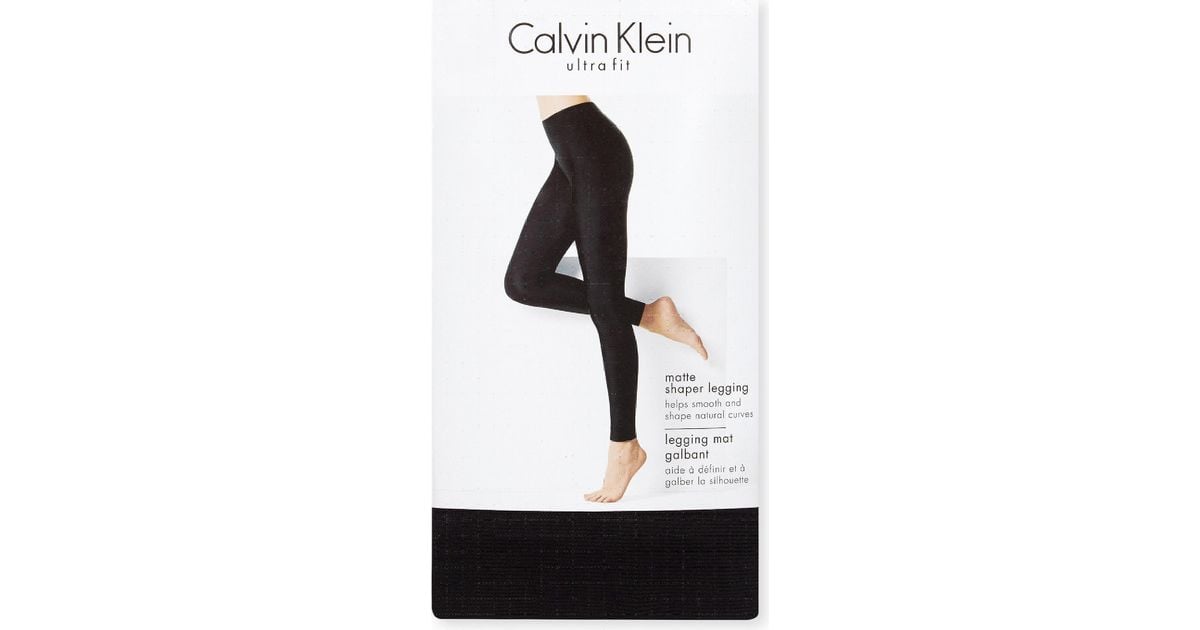 Calvin Klein Ultra Fit 100 Denier Matte Shaper Tights in Black | Lyst