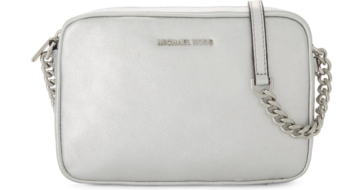 Michael Michael Kors Ginny Leather Crossbody Camera Bag Black