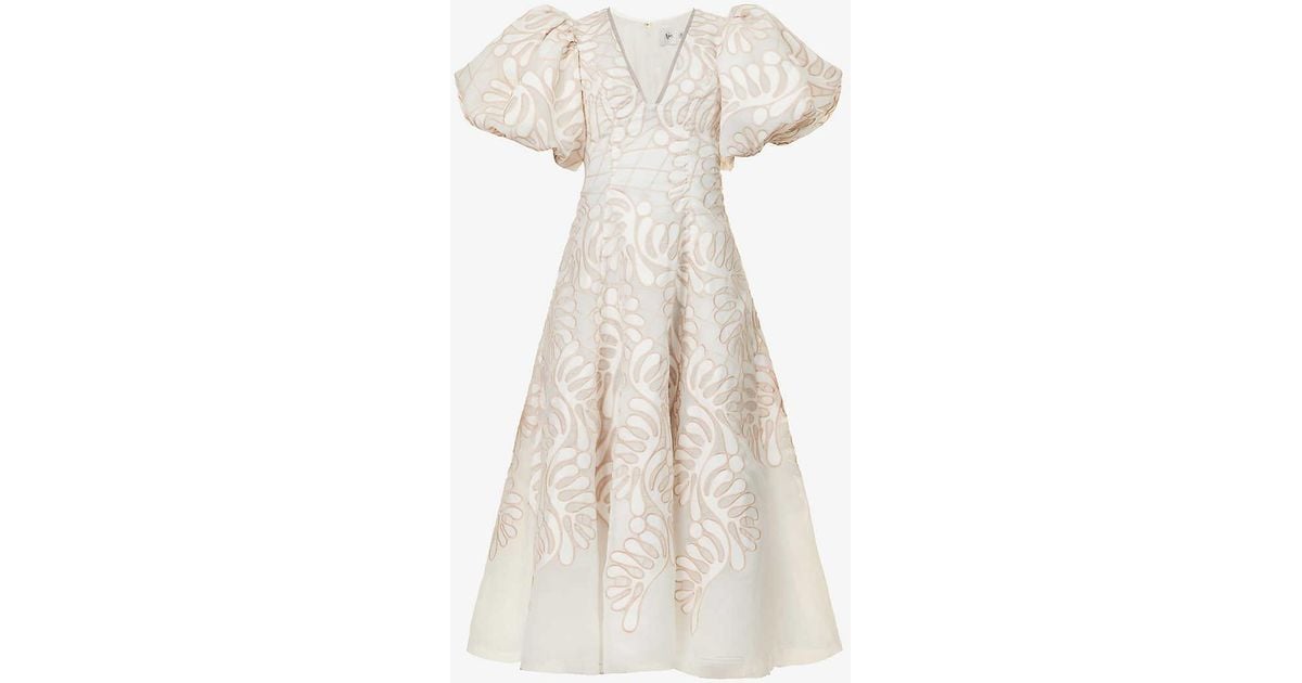 knee length dresses for ladies Aje Appliqué Botanical Mini Dress main image 1