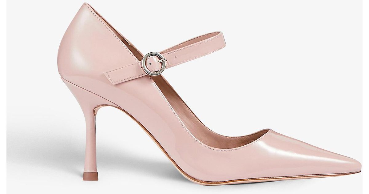 LK Bennett Camille Patent-leather Mary-jane Heels in Pink | Lyst UK