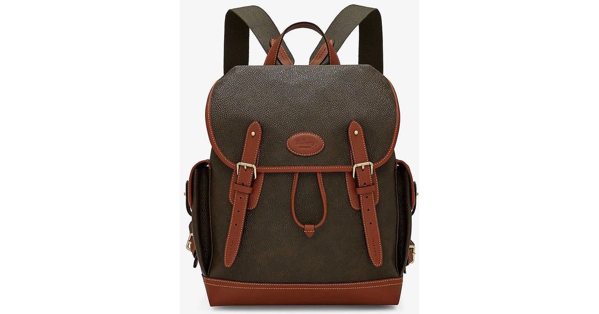 Mulberry top scotchgrain backpack