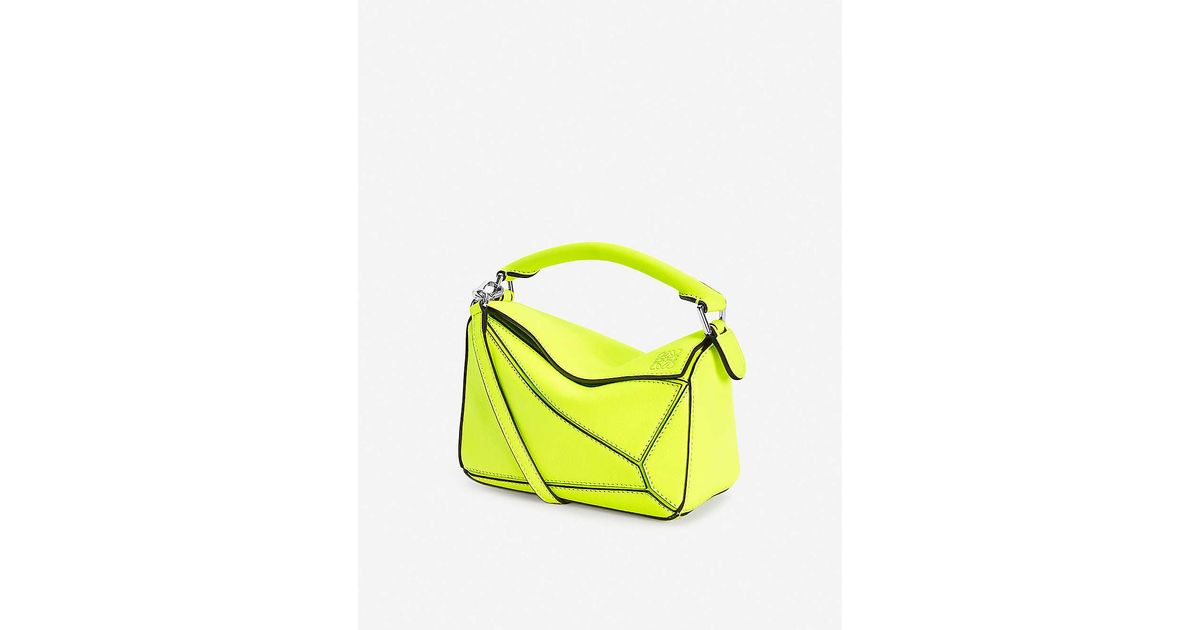 mini neon yellow bag