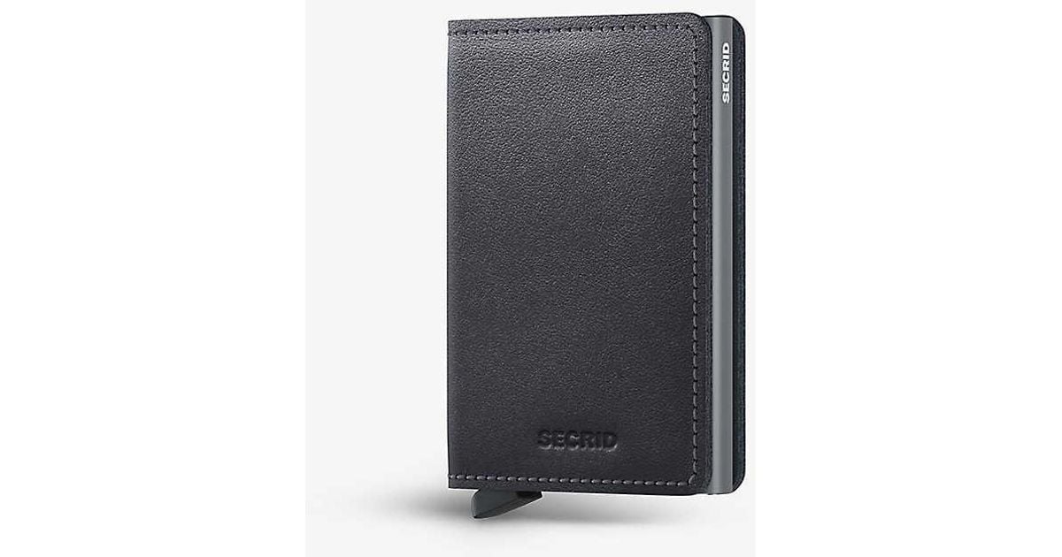 Secrid Slimwallet Original Leather And Aluminium Card Holder in White