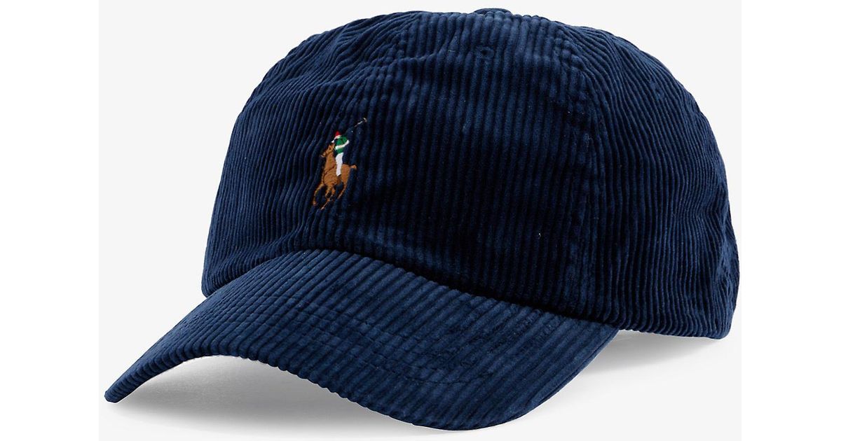 Polo Ralph Lauren Classic Sport Cottoncorduroy Cap in Blue for Men