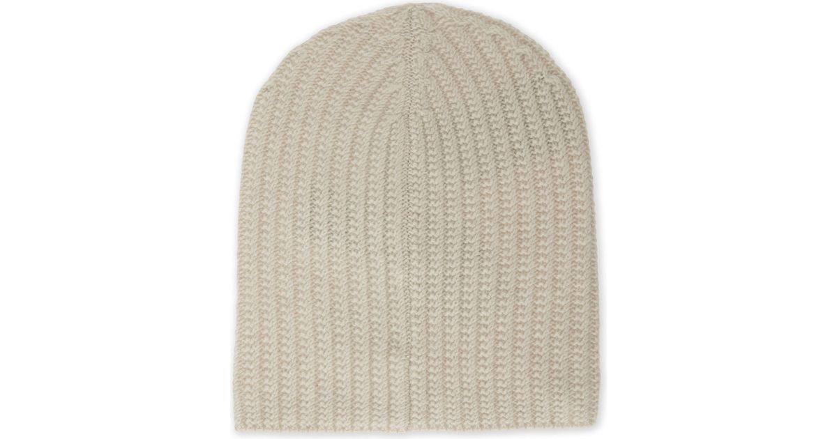 Voltaire Skull Cashmere Beanie Hat 