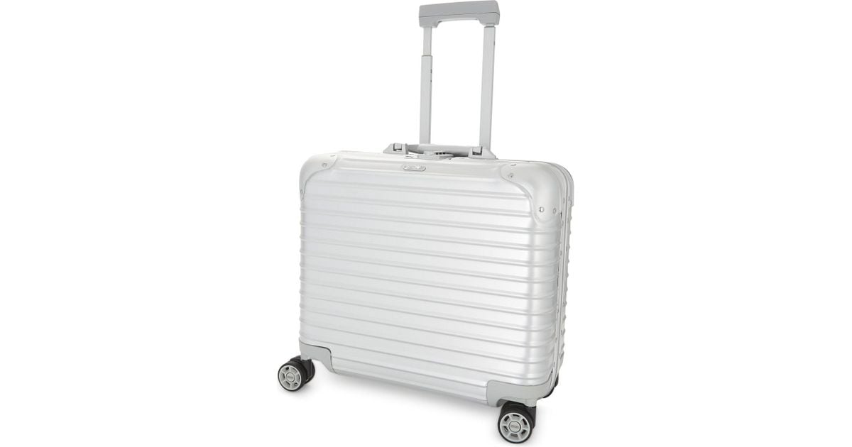 rimowa silver suitcase
