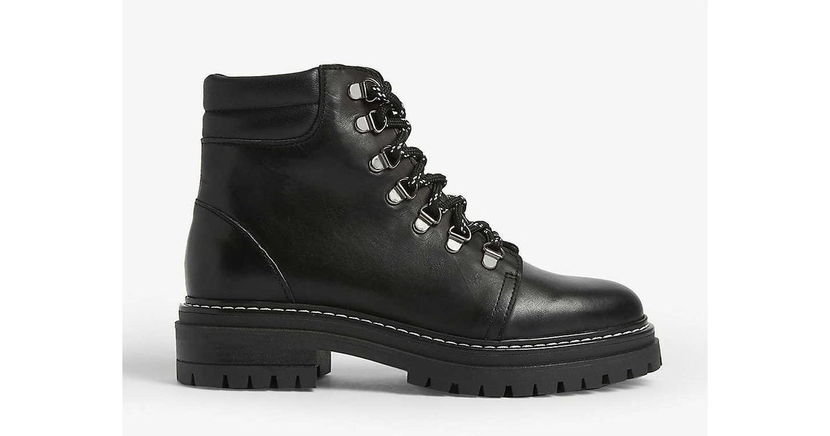 Whistles Amber Leather Lace Up Ankle 
