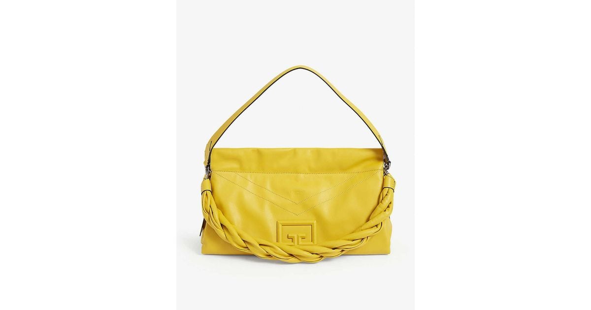 Givenchy Id93 Large Leather Shoulder Bag in Yellow | Lyst