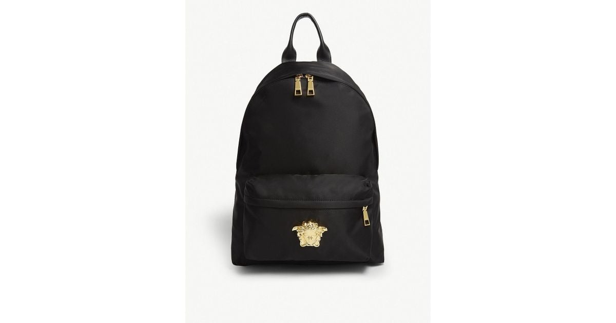 Versace Medusa Backpack in Black for Men Lyst