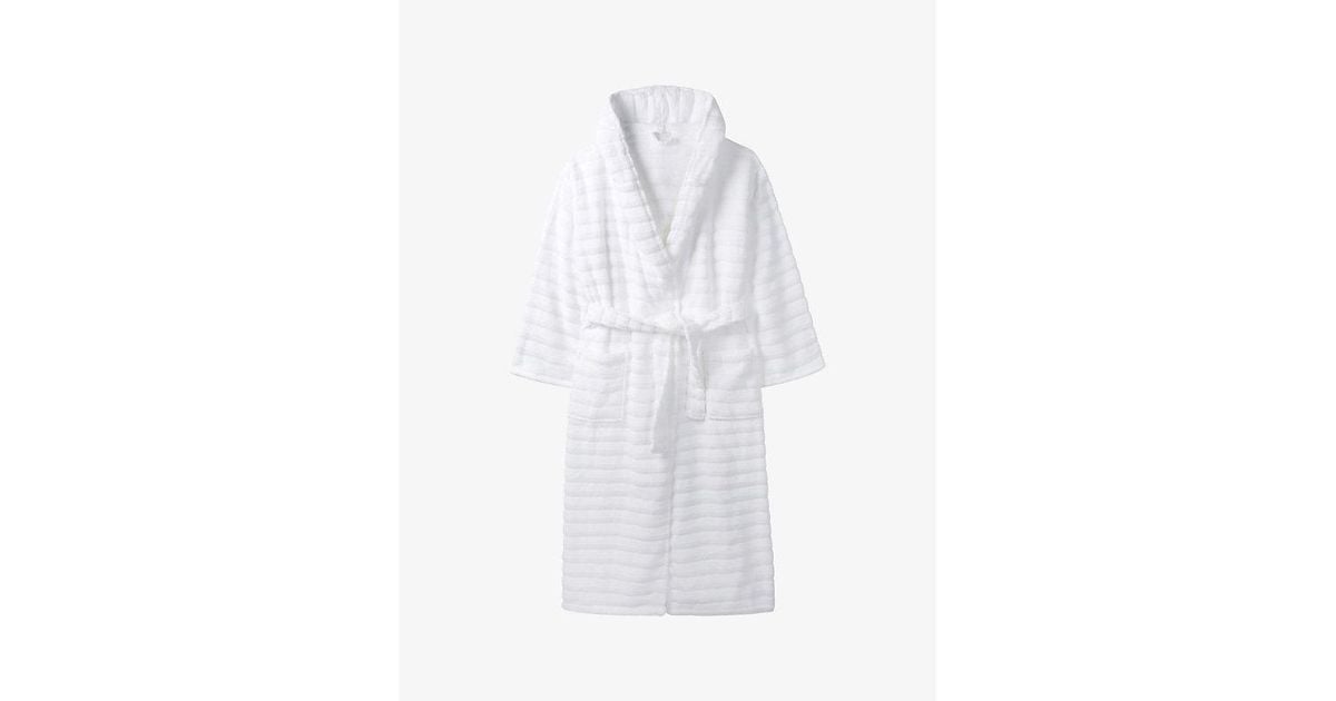 The White Company Hooded Hydro-Cotton Robe in White | Lyst UK
