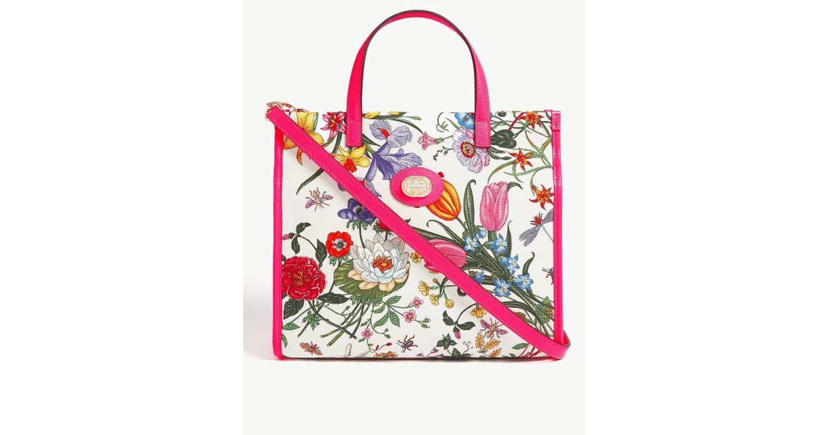 gucci pink floral bag