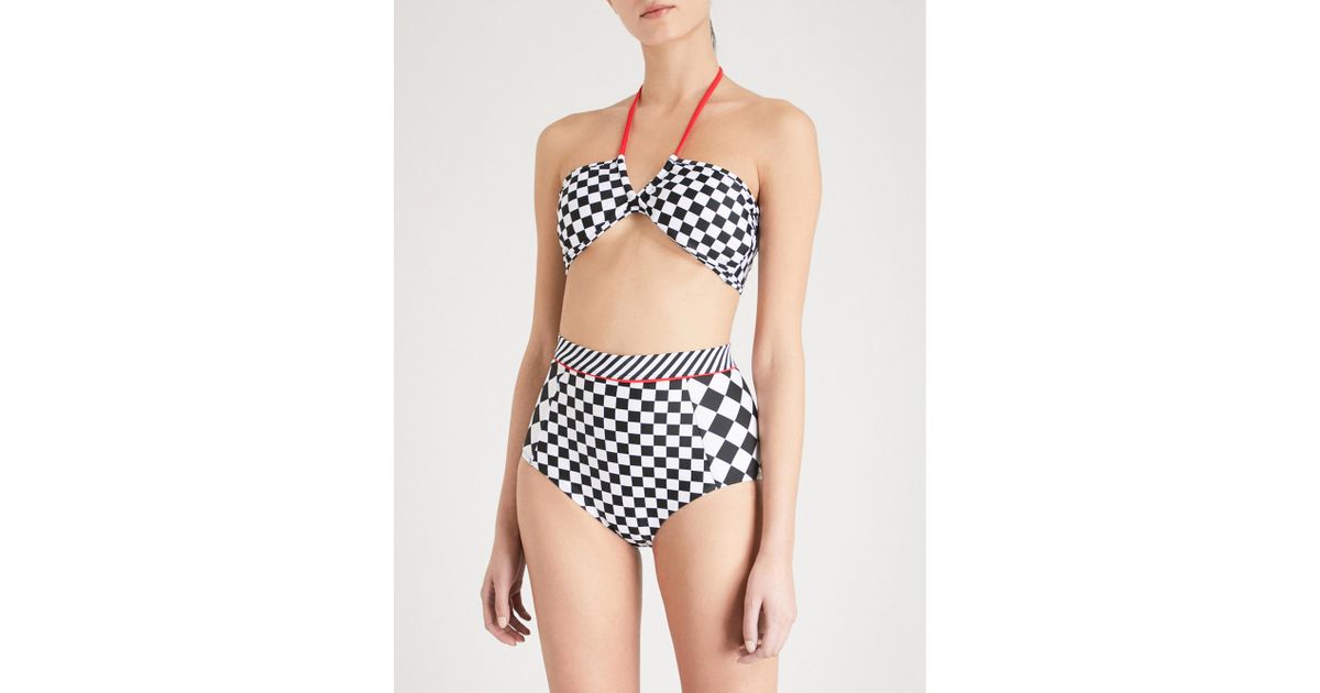 chequered bikini