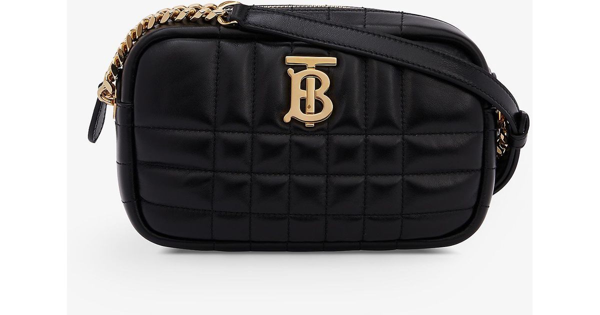 Burberry Lola Leather Crossbody Camera Bag in Black Lyst UK