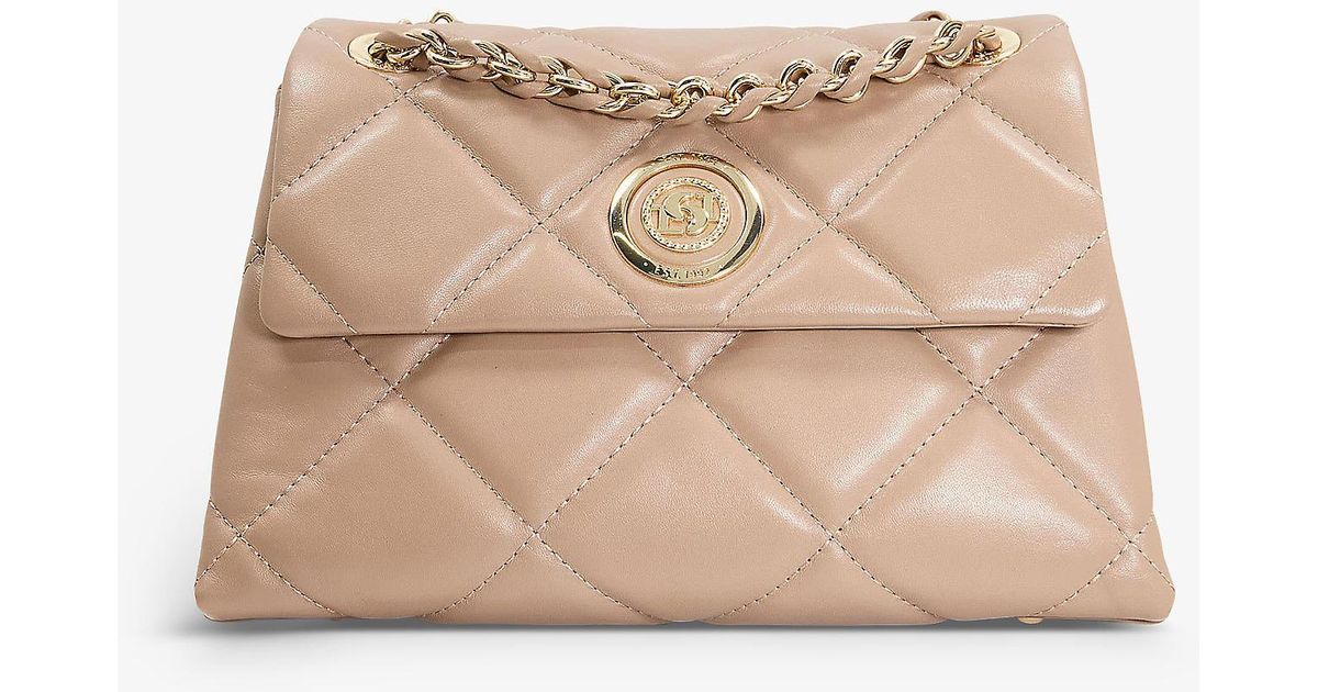 Dune Duchess Medium Quiltedleather Shoulder Bag in Natural Lyst UK