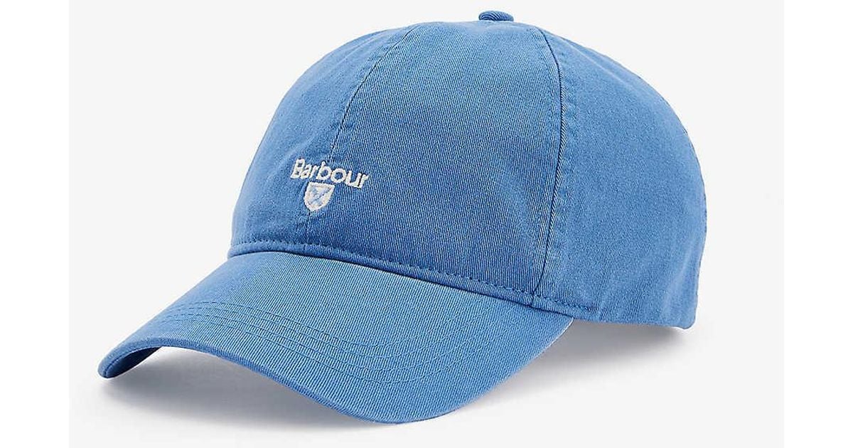 Barbour Cascade Logo-embroidered Cotton Baseball Cap in Blue for Men | Lyst