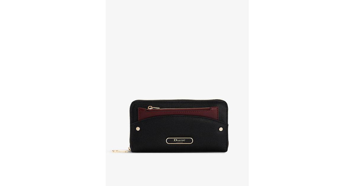 Dune Kalens Zipped Fauxleather Purse in Black Lyst