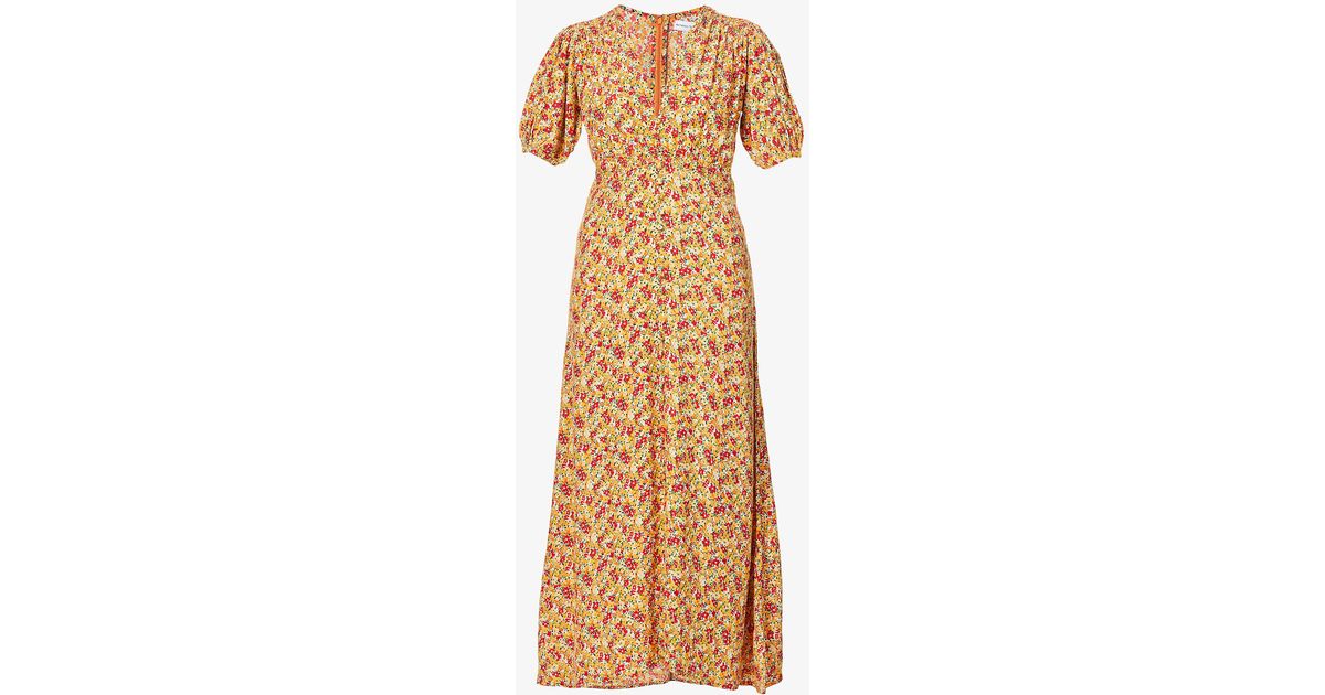 Faithfull The Brand Ffl Bellavista Midi Dress | Lyst