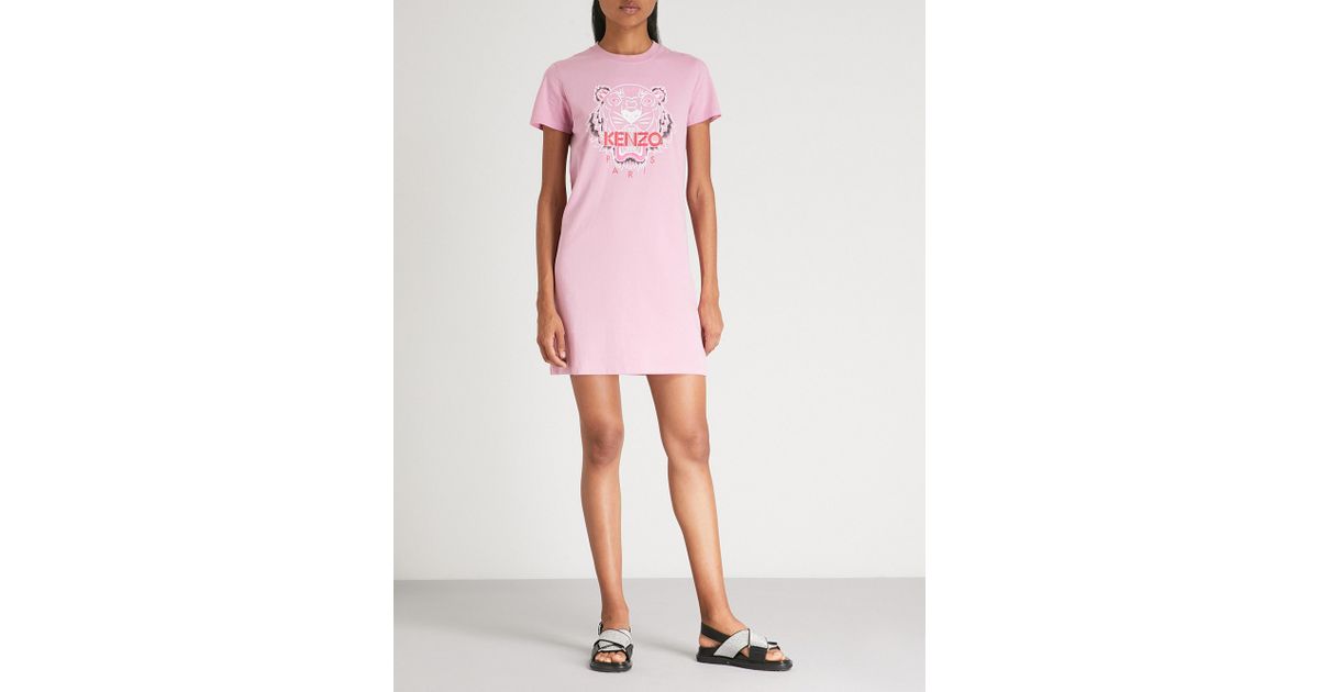 kenzo pink dress
