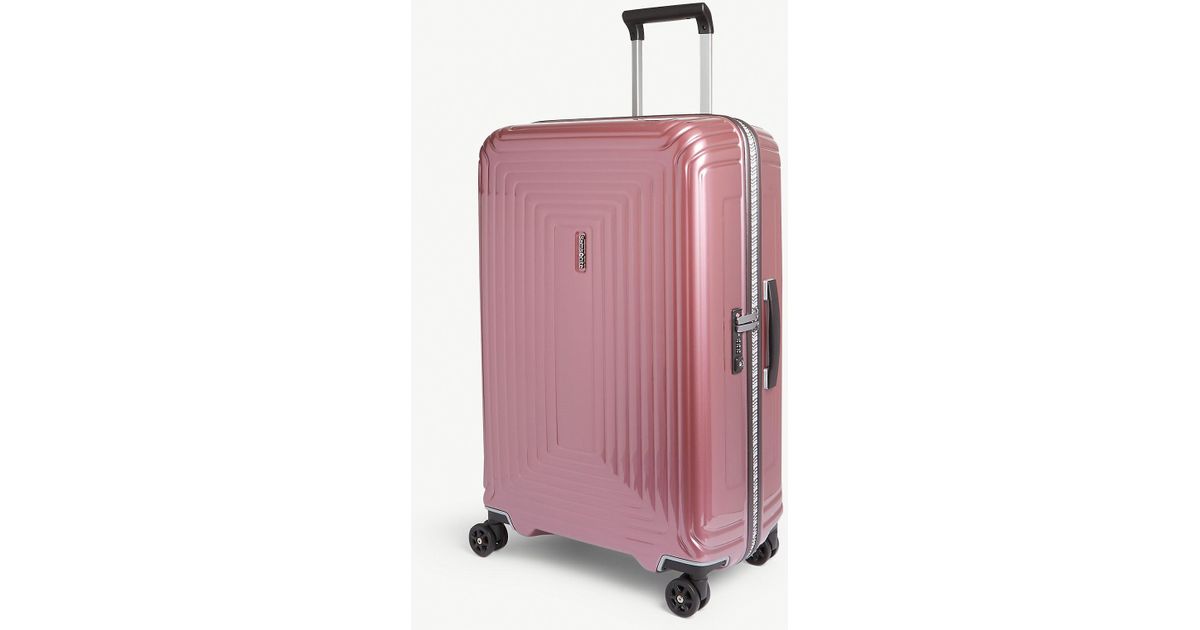 Samsonite Neopulse Spinner Four-wheel Suitcase 69cm in Pink | Lyst