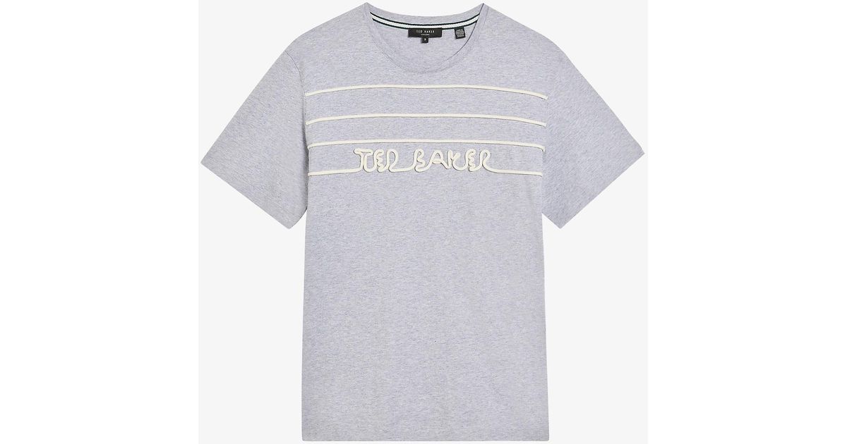 Ted Baker Sthwold Rope-branded Relaxed-fit Cotton-jersey T-shirt in ...