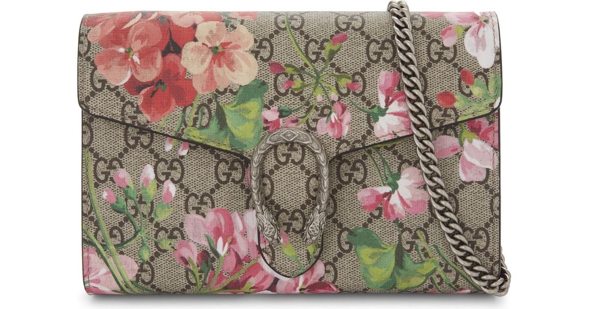 gucci dionysus bloom wallet on chain