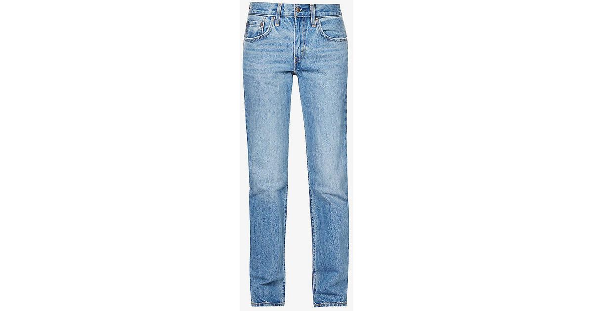 Levi's Middy Regular-fit Mid-rise Straight-leg Jeans in Blue | Lyst