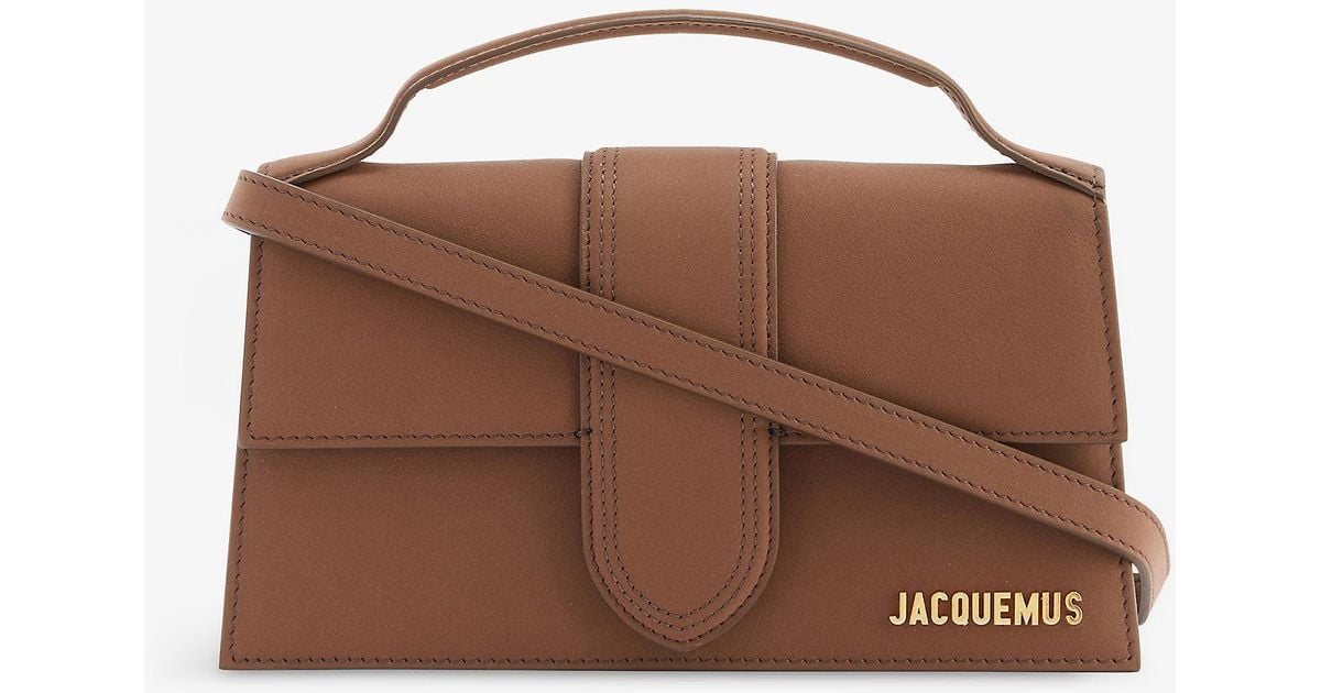 Jacquemus Le Grand Bambino Leather Tophandle Bag in Brown Lyst