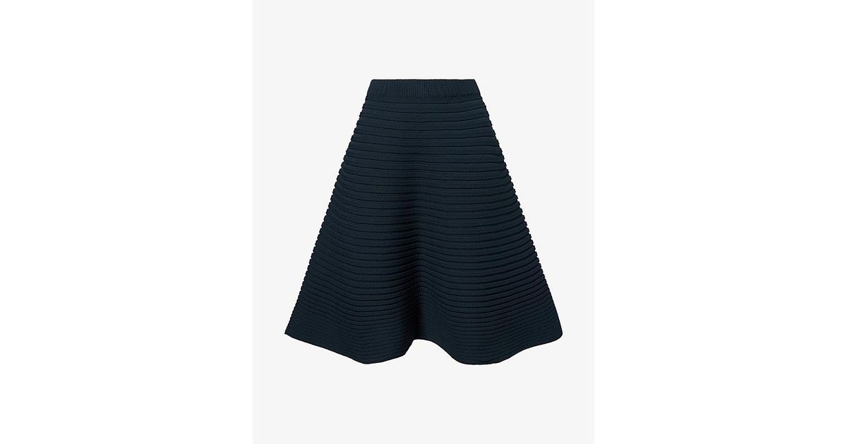 Pleats Please Issey Miyake Bounce Knit Shirt in Dark Green main image 0