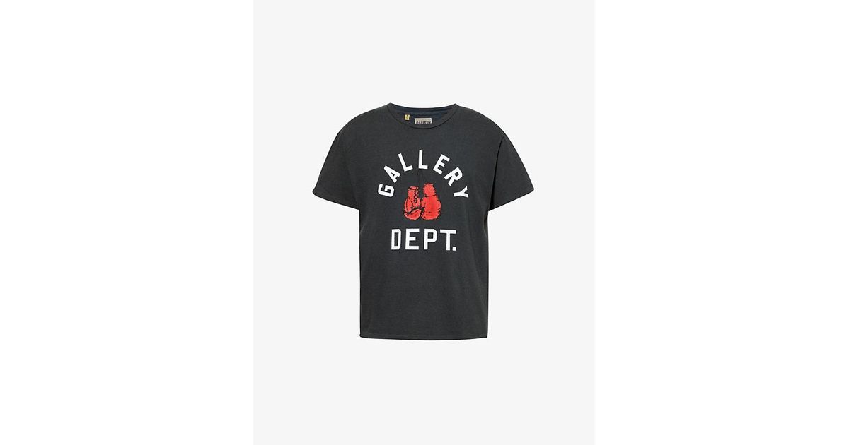 GALLERY DEPT. | BOXING MERCH TEE VINTAGE BLACK Tシャツ GALLERY DEPT. Boxing Merch Short-Sleeves Relaxed-Fit Cotton