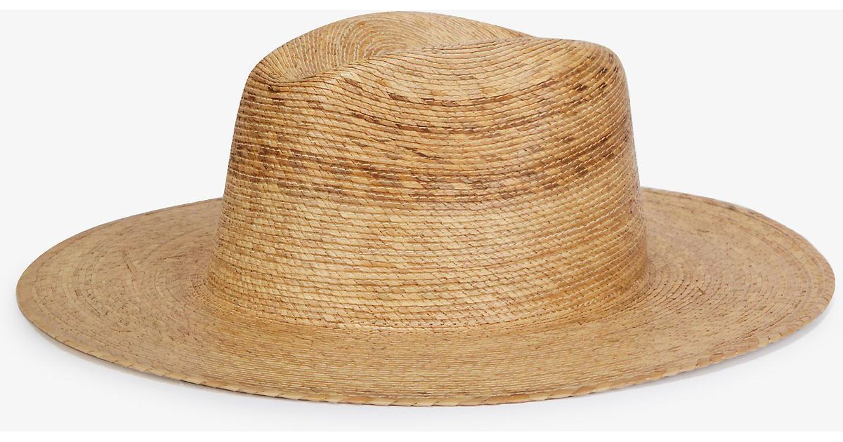 Lack of Color Palma Wide-brim Palm Leaf Fedora Hat in Natural | Lyst