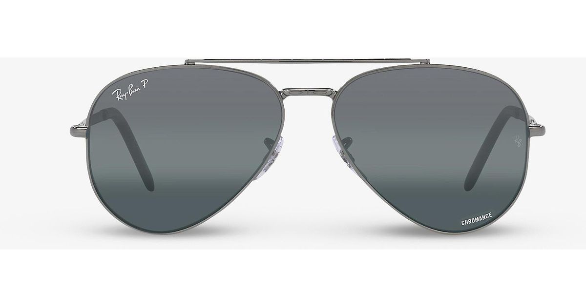 Ray-Ban Rb3625 Aviator-frame Metal Sunglasses in Grey (Grey) | Lyst UK