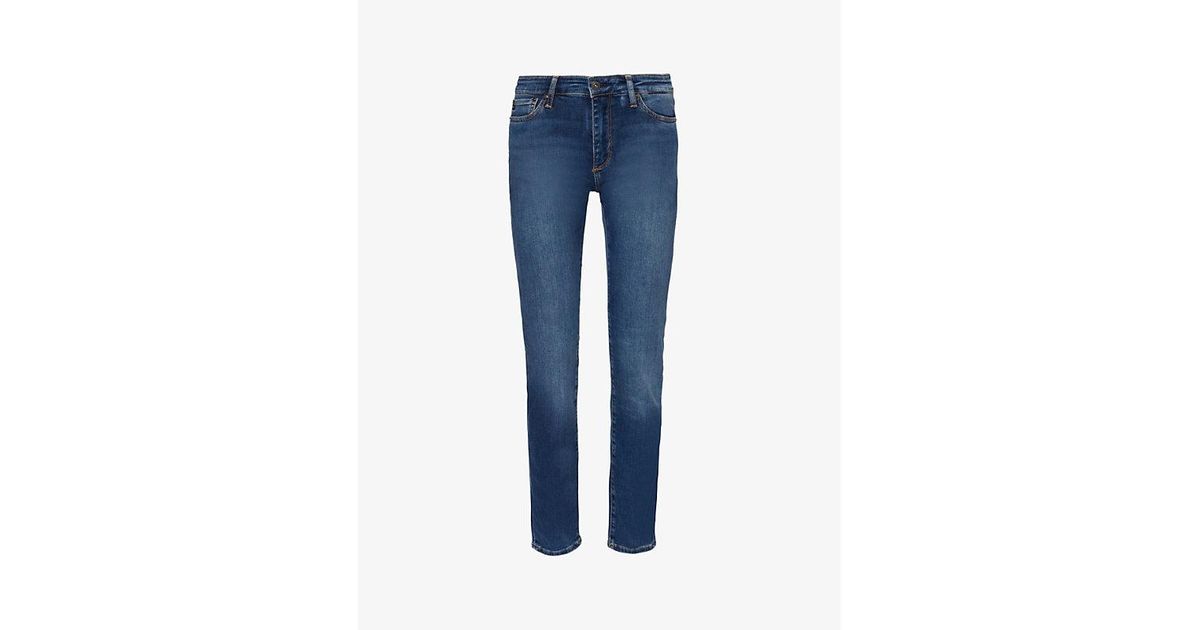 AG Jeans Prima Cigarette-Leg Denim Jeans in Blue Lyst UK