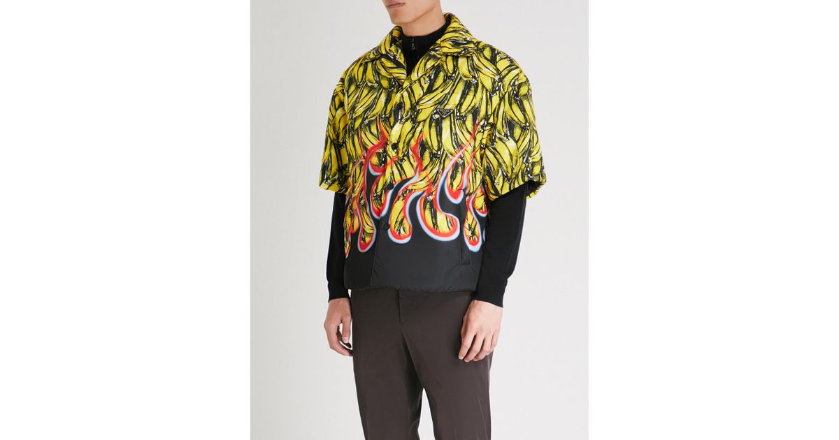 prada gabardine shirt