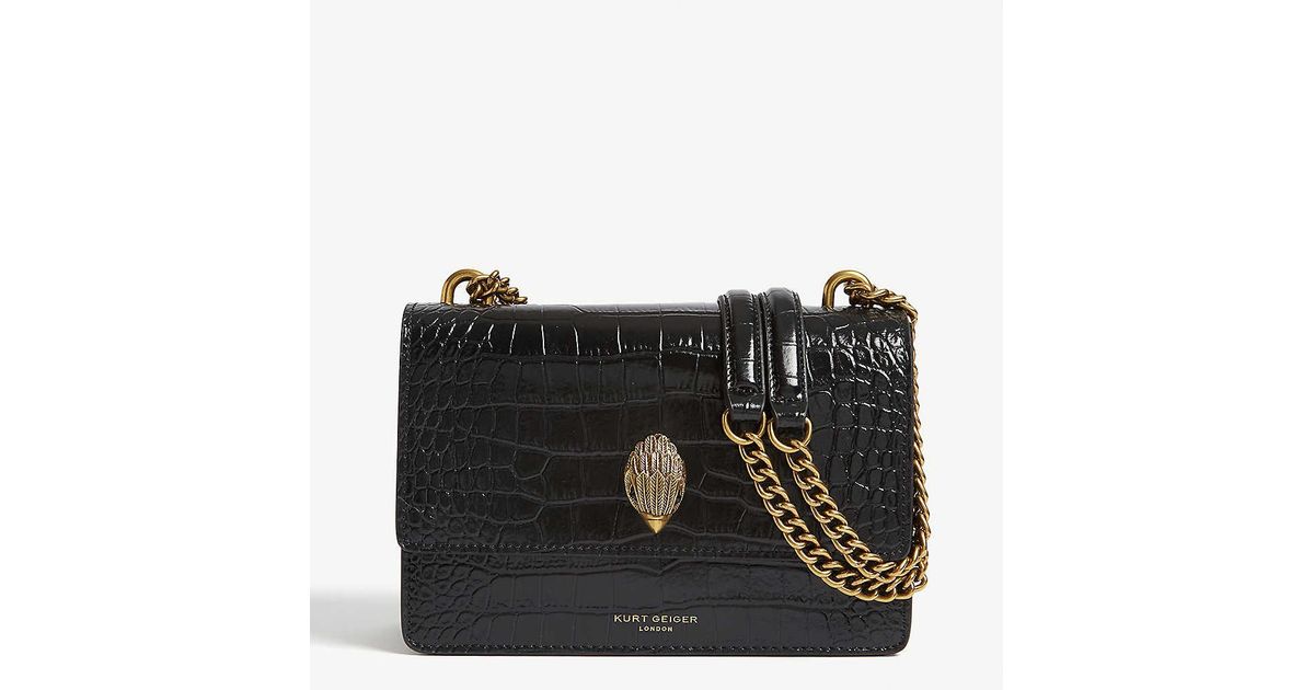 kurt geiger denny black croc