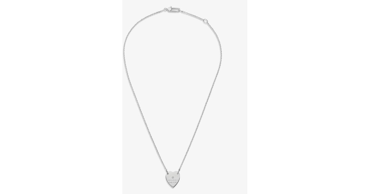 Gucci Sterling Silver Signature Heart 